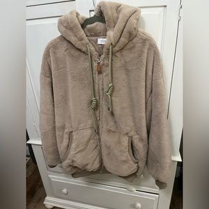 Ladies Faux Fur Blue Ivy Jacket